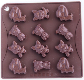 Picture of Silicone mold "Doggies"